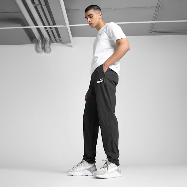Men's Zippered Jersey Pants, Dark Gray Heather, extralarge-IND