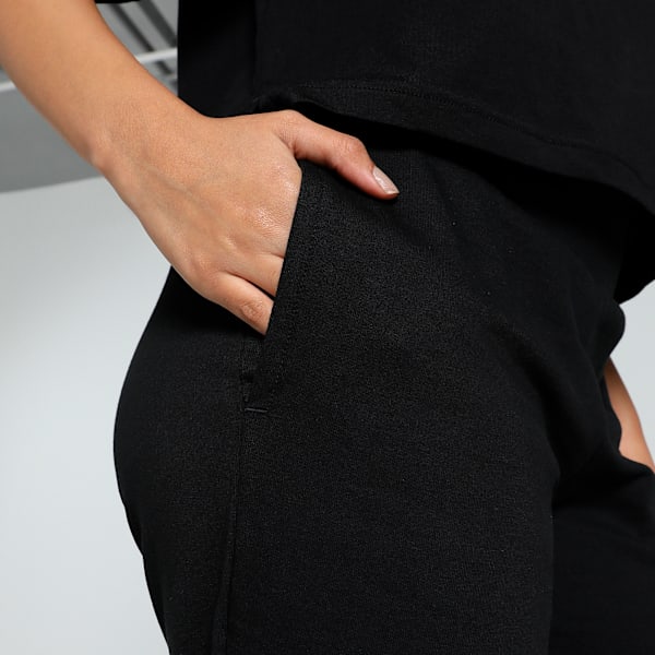 Logo Graphic Women's Pants, PUMA Black, extralarge-IND