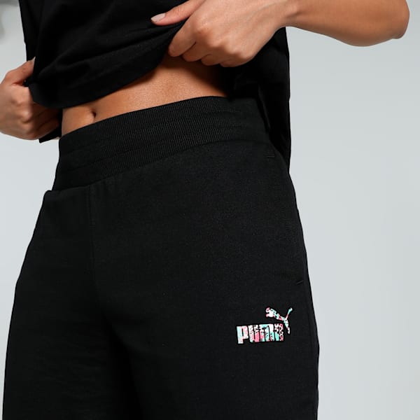 Logo Graphic Women's Pants, PUMA Black, extralarge-IND