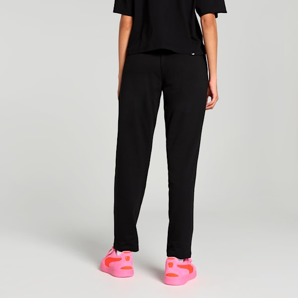 Women's Knitted Graphic Pants, PUMA Black, extralarge-IND