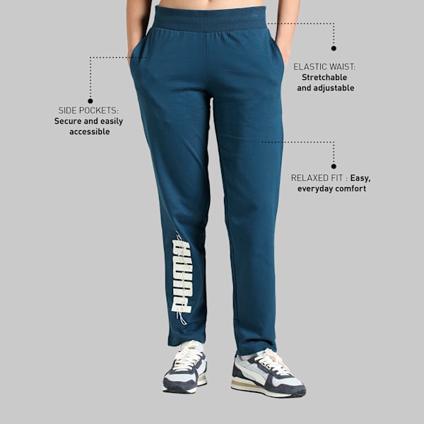 Women's Knitted Graphic Pants, Spellbound, extralarge-IND