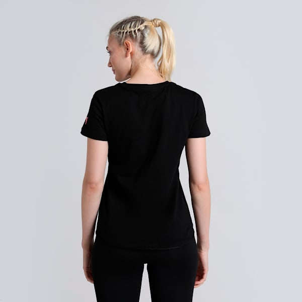 Women's Logo Tee, PUMA Black, extralarge-IND