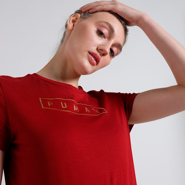 Foil Graphic Women's Tee, Red Dahlia, extralarge-IND