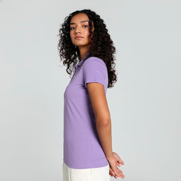 Women's Polo T-shirt, Lavender Alert, extralarge-IND