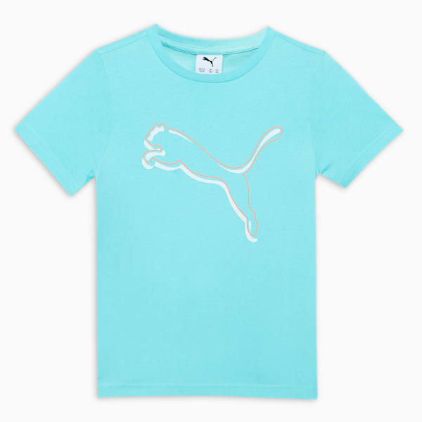Shaded Logo Youth Tee, Angel Blue, extralarge-IND