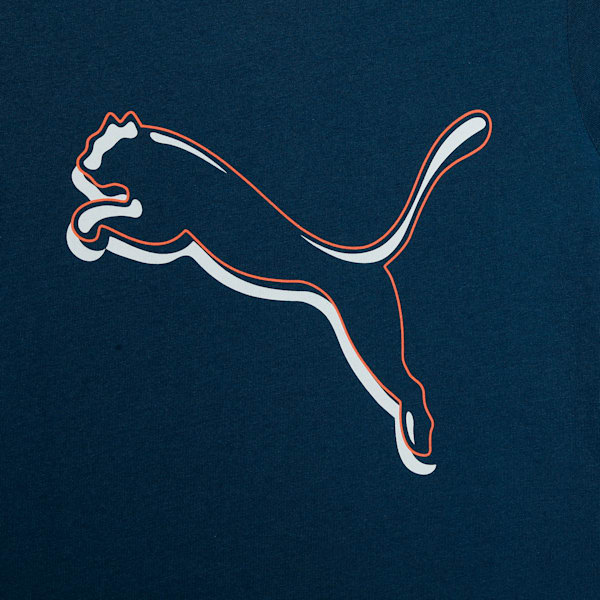 Shaded Logo Youth Tee, Sailing Blue, extralarge-IND