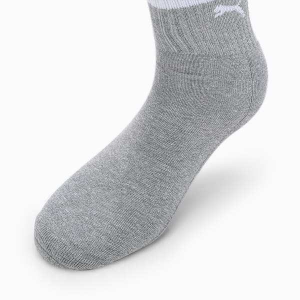 Heritage Crew Socks Pack of 3, PUMA White-Medium Gray Heather-PUMA Black, extralarge-IND