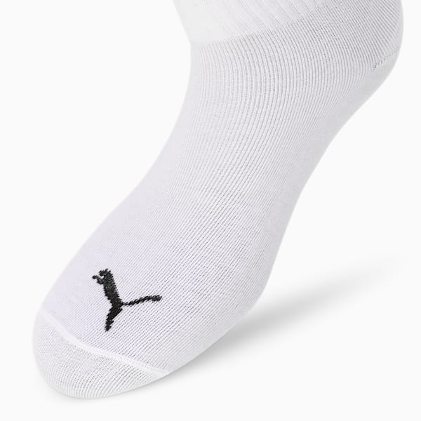 Quarter Plain Socks Pack of 6, PUMA White, extralarge-IND