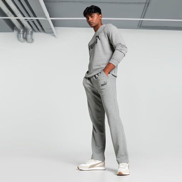 Men's Logo Knitted Pants, Medium Gray Heather, extralarge-IND