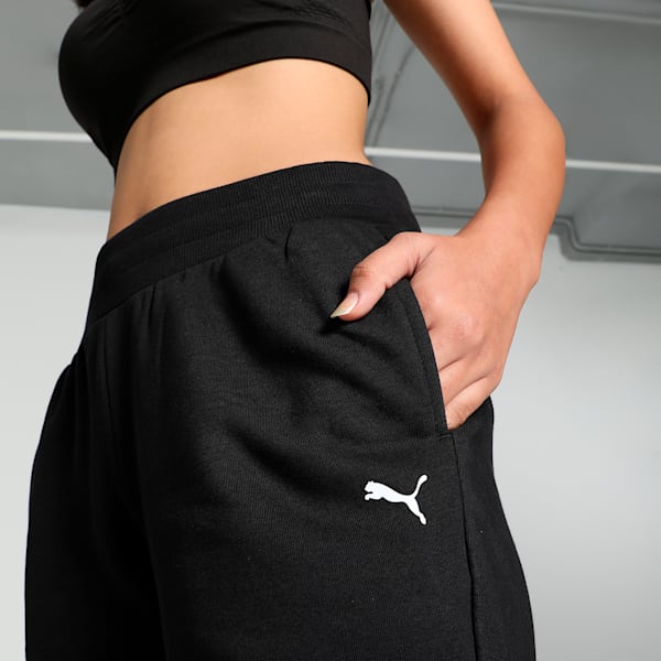 Women's Full-Length Sweatpants, Puma Black-CAT, extralarge-IND