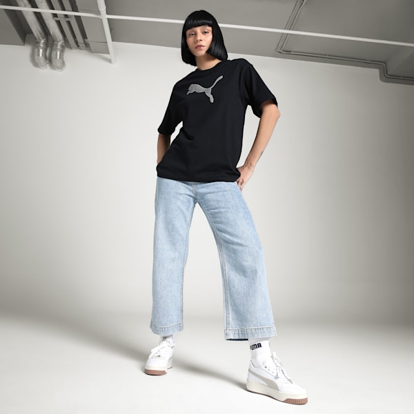 HER Graphic Women's Relaxed Fit Tee, PUMA Black, extralarge-IND