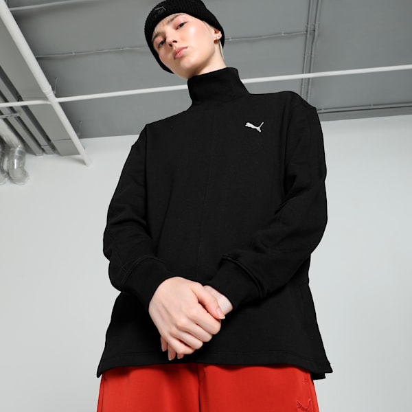 HER Women's High-Neck Sweatshirt, PUMA Black, extralarge-IND