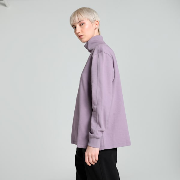HER Women's High-Neck Sweatshirt, Pale Plum, extralarge-IND