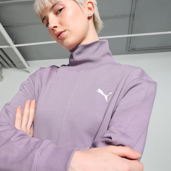 HER Women's High-Neck Sweatshirt, Pale Plum, extralarge-IND