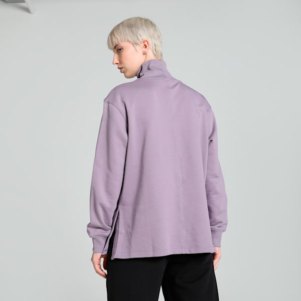 HER Women's High-Neck Sweatshirt, Pale Plum, extralarge-IND