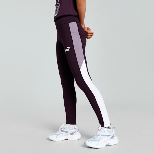 PUMA POWER Women's Leggings, Midnight Plum, extralarge-IND