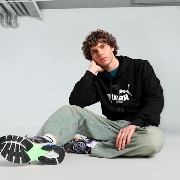 POWER Men's Graphic Hoodie, PUMA Black, extralarge-IND