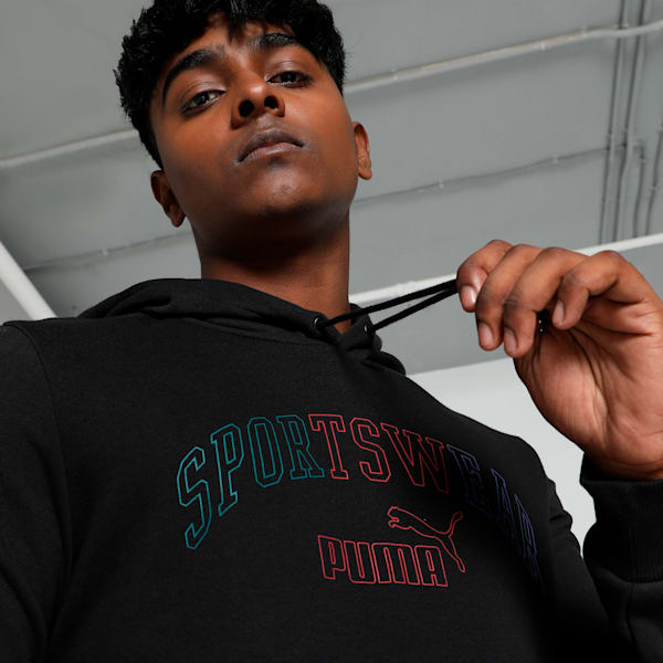 LOGO LAB Gradient Men's Hoodie, PUMA Black, extralarge-IND