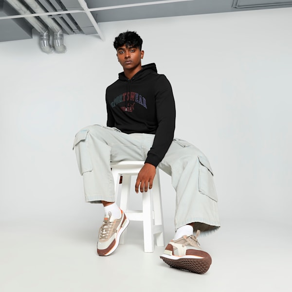 LOGO LAB Gradient Men's Hoodie, PUMA Black, extralarge-IND