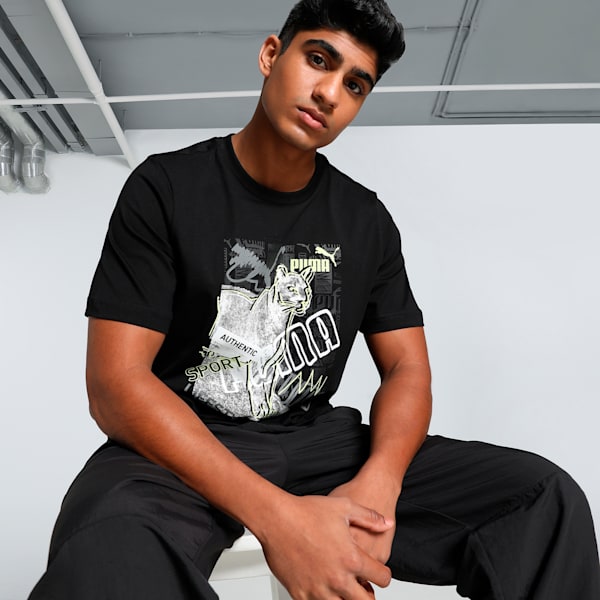 GRAPHICS Photoprint Men's Tee, PUMA Black, extralarge-IND