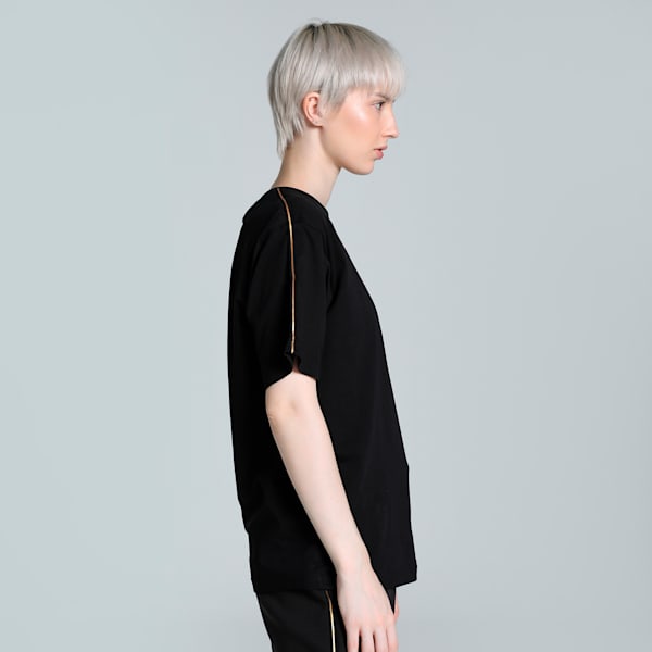 TAPE MINIMAL GOLD Women's Relaxed Fit Tee, PUMA Black, extralarge-IND