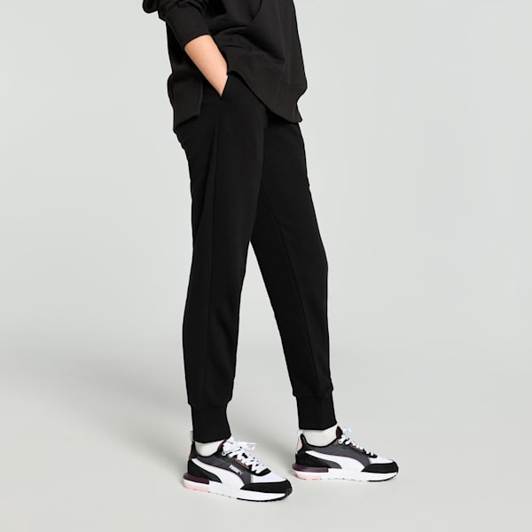 Women's Metallic Pants, Puma Black, extralarge-IND