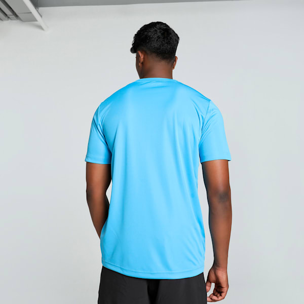 Active Cat Logo Men's Running Tee, Ethereal Blue, extralarge-IND