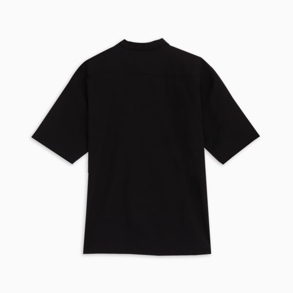 メンズ サマー ウーブン 半袖 シャツ, PUMA Black, extralarge-JPN