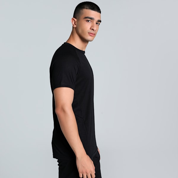 EVOSTRIPE Men's Slim Fit Tee, PUMA Black, extralarge-IND