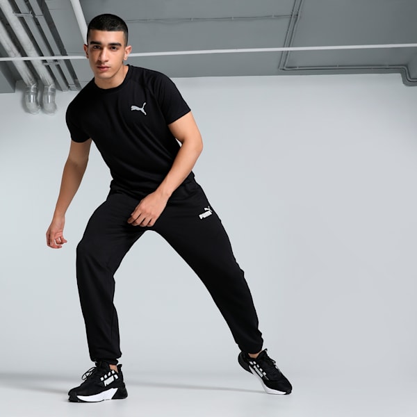 EVOSTRIPE Men's Slim Fit Tee, PUMA Black, extralarge-IND