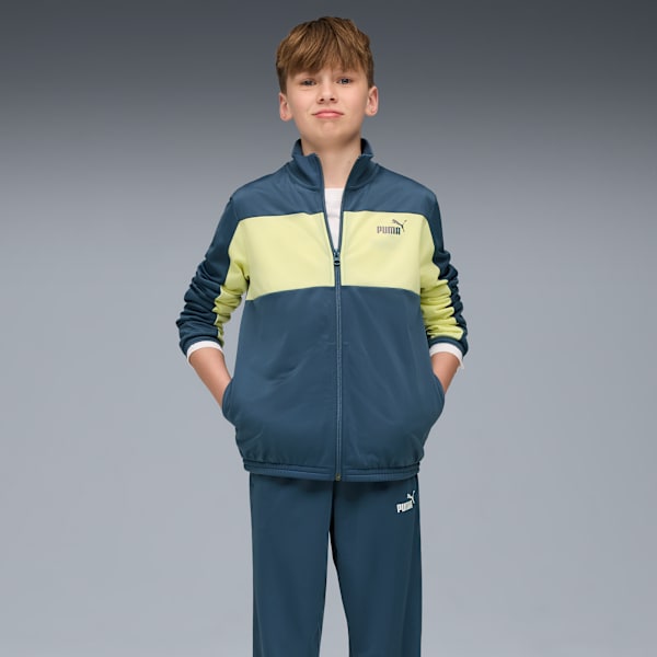 PUMA Poly Colourblock Suit Youth, Dark Indigo, extralarge