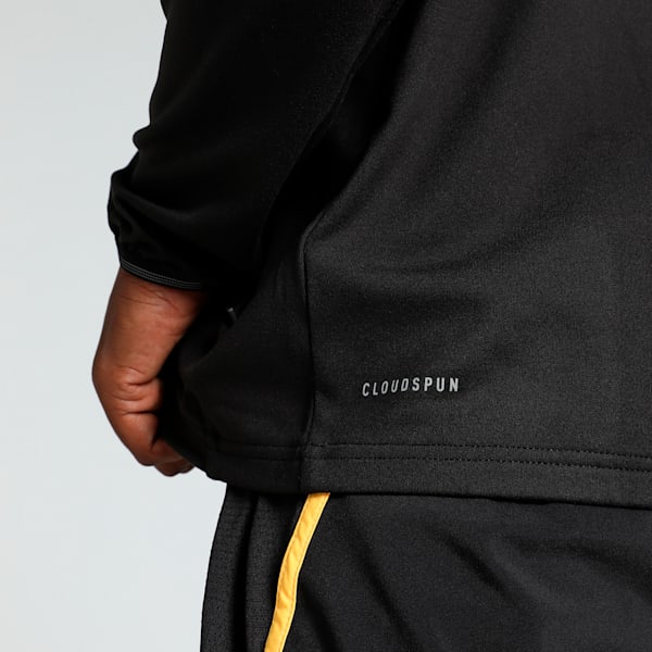 RUN CLOUDSPUN Men's Full Zip Running Jacket, PUMA Black, extralarge-IND