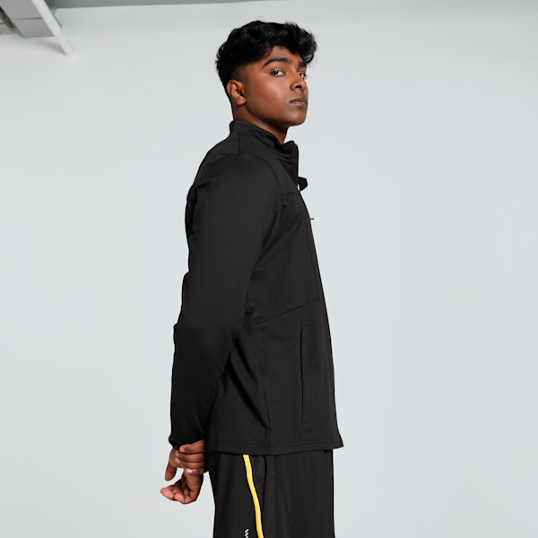RUN CLOUDSPUN Men's Full Zip Running Jacket, PUMA Black, extralarge-IND