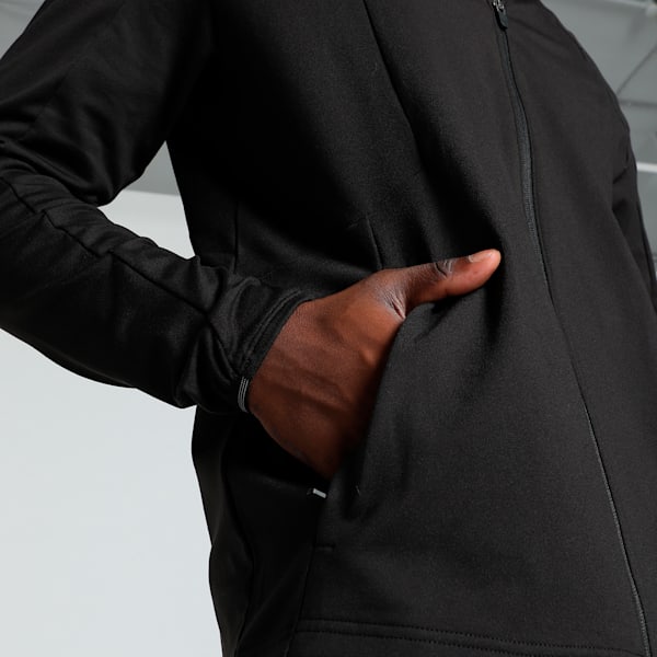 RUN CLOUDSPUN Men's Full Zip Running Jacket, PUMA Black, extralarge-IND