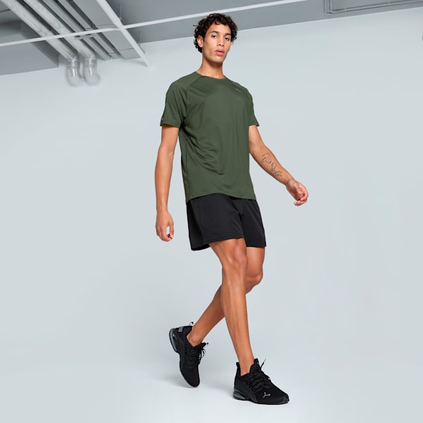 RUN CLOUDSPUN Men's Running Tee, Dark Olive-Puma Black, extralarge-IND