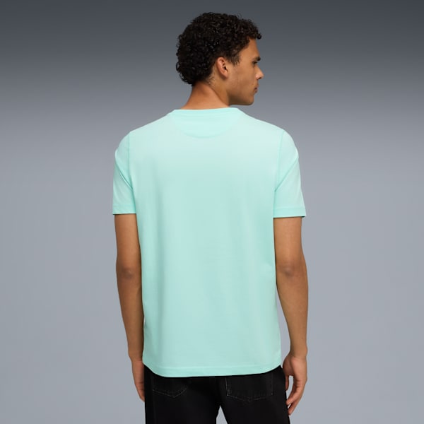 PUMA Wardrobe Essentials Suede Men's Tee, Mint Melt, extralarge