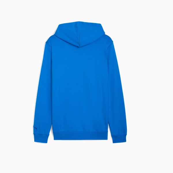 Wardrobe Essentials Suede Hoodie Men, Racing Blue, extralarge