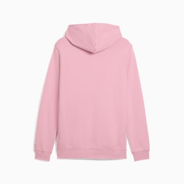 Wardrobe Essentials Suede Hoodie Men, Poised Pink, extralarge