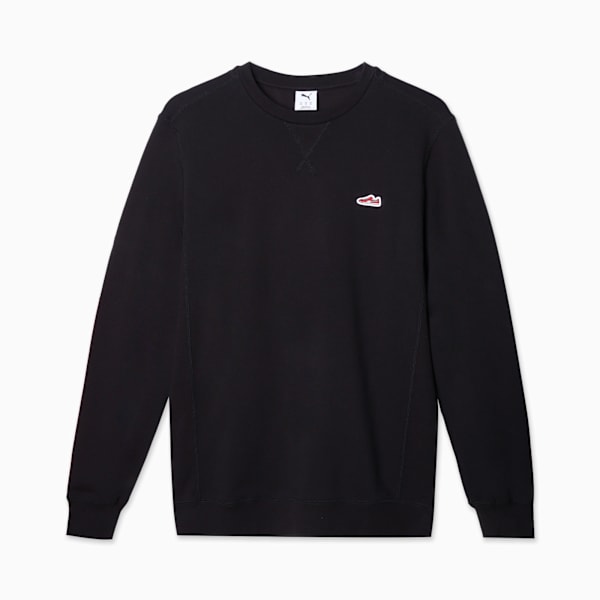 Wardrobe Essentials Suede Crew Men, PUMA Black, extralarge