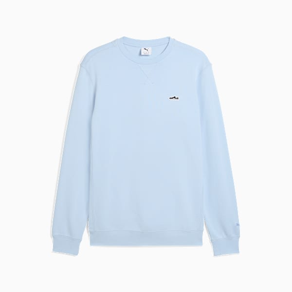 Wardrobe Essentials Suede Crew Men, Haute Tropic, extralarge