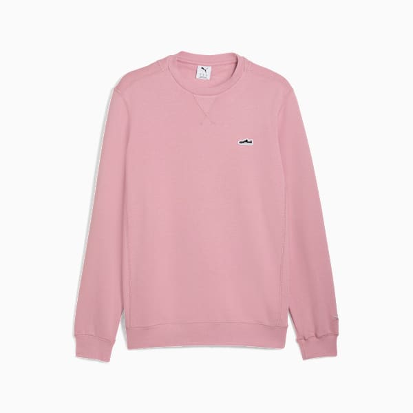 Wardrobe Essentials Suede Crew Men, Poised Pink, extralarge