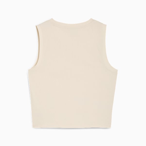 Essentials Slim Ribbed Tank Women, Alpine Snow, extralarge