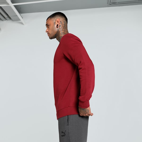 Men's Graphic Crew-Neck Sweatshirt, Team Regal Red, extralarge-IND