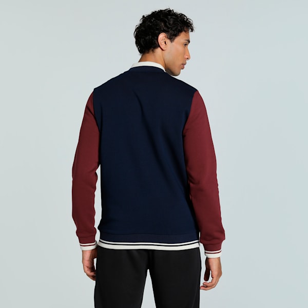 Men's Colorblock Bomber Jacket, PUMA Navy, extralarge-IND