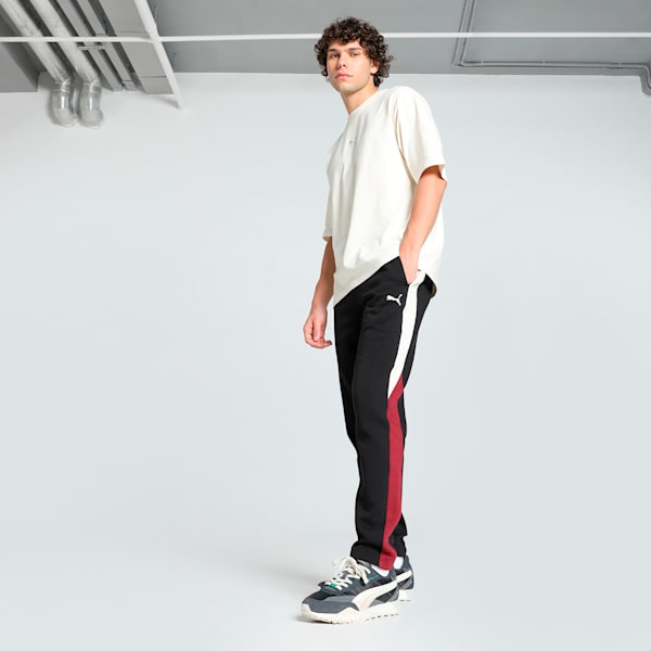Men's Colorblock Knitted Pants, PUMA Black, extralarge-IND