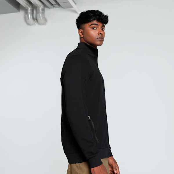Ottoman Men's Full Zip Slim Fit Sweat Jacket, PUMA Black, extralarge-IND