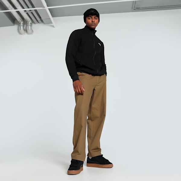Ottoman Men's Full Zip Slim Fit Sweat Jacket, PUMA Black, extralarge-IND