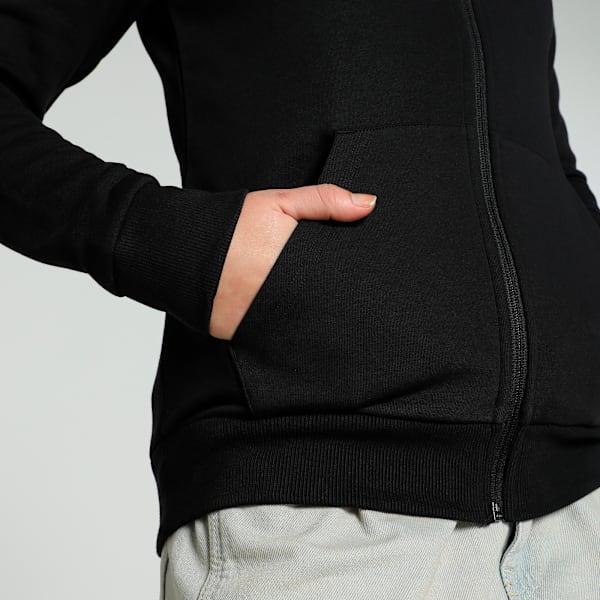 Women's Graphic Track Jacket, PUMA Black, extralarge-IND