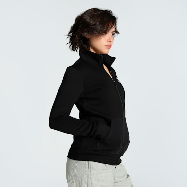 Women's Graphic Track Jacket, PUMA Black, extralarge-IND