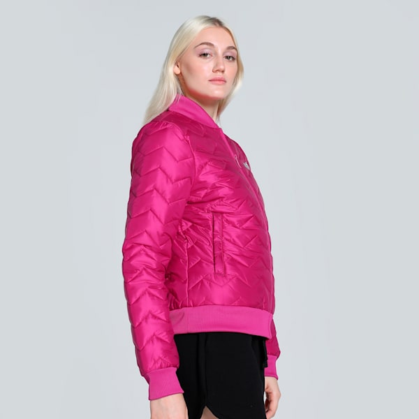 Women's Woven Bomber Jacket, Pinktastic, extralarge-IND